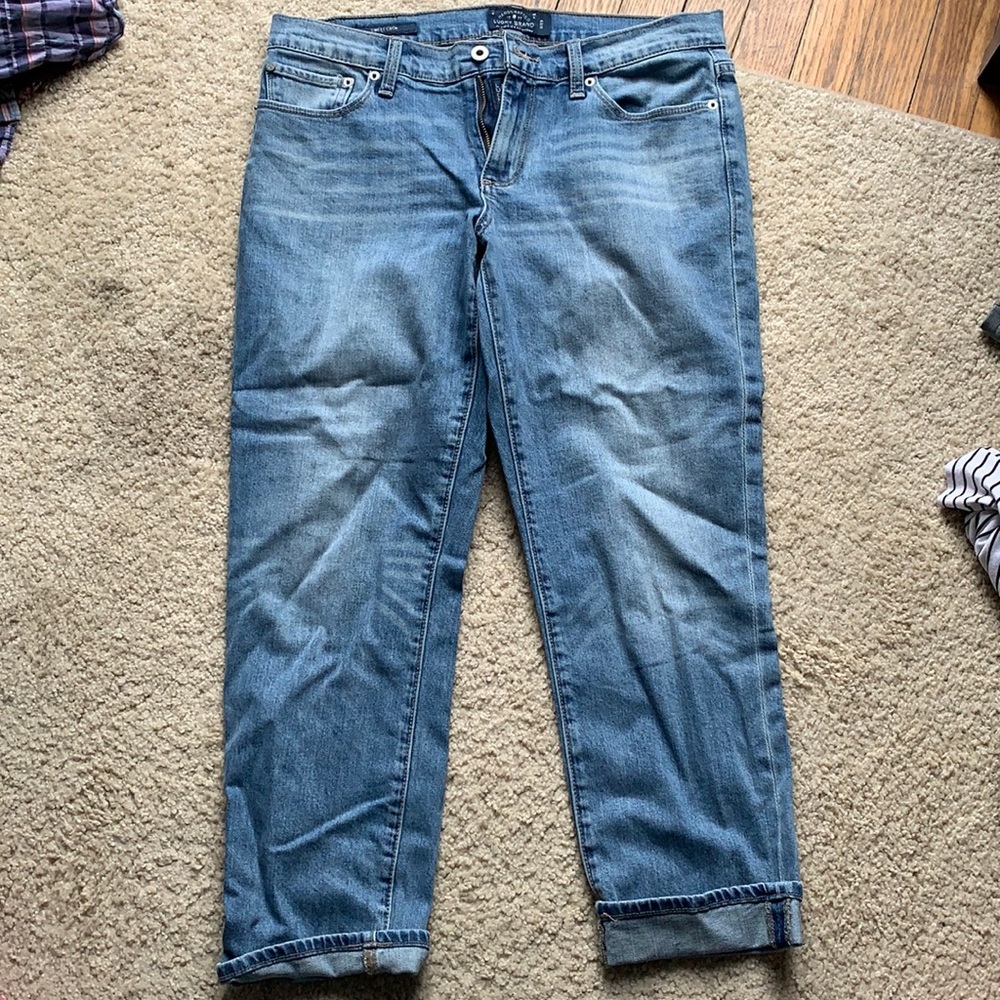 Straight legged cropped